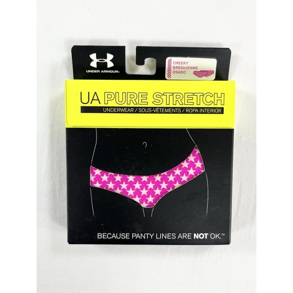 Under Armour Other - New Under Armour Pure Stretch Cheeky Panties Underwear Pink Star Women's OS